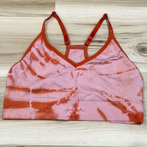 Victoria’s Secret PINK Active Tie Dye Lightly Lined Sports Bra Women’s Large - Picture 1 of 4